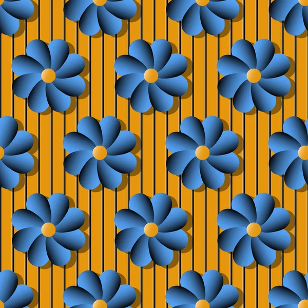 Fondo de ilustración vectorial de flores decorativas — Archivo Imágenes Vectoriales