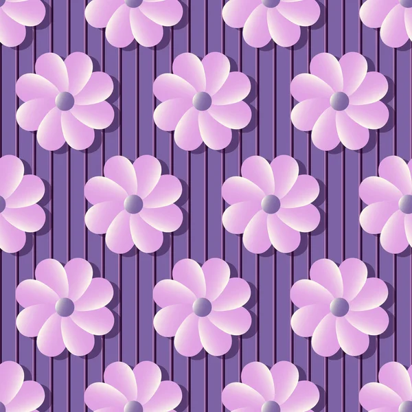 Vector afbeelding achtergrond van decoratieve bloemen — Stockvector
