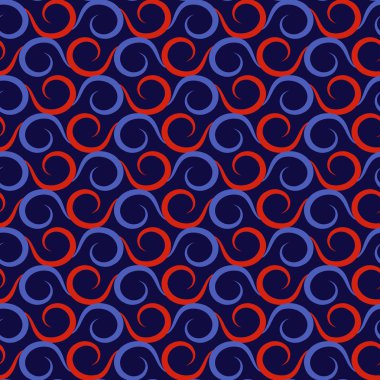 Swirls sorunsuz tasarlamak vektör çizim arka planı