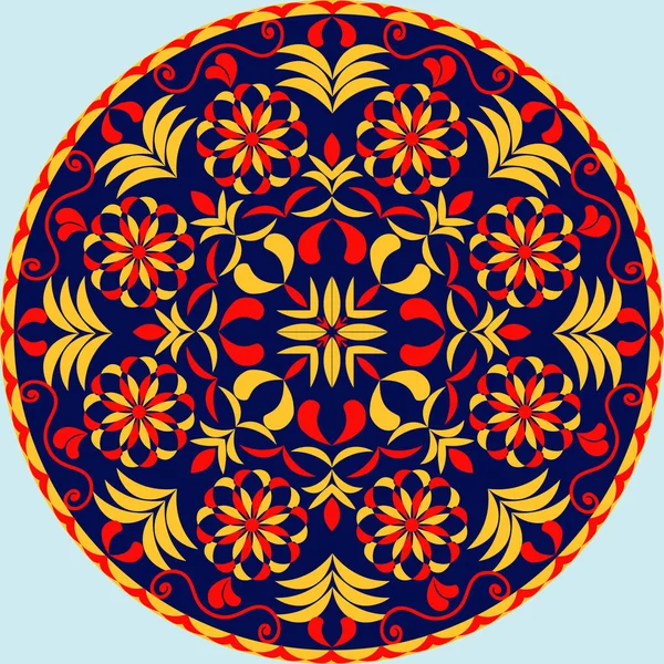 Mandala modello circolare vettoriale di forme decorative astratte — Vettoriale Stock