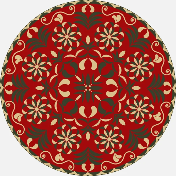 Векторний круглий візерунок мандала абстрактних декоративних форм — стоковий вектор