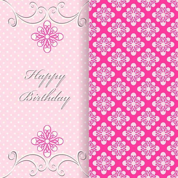 Vector greeting card. Happy Birthday — Stock Vector