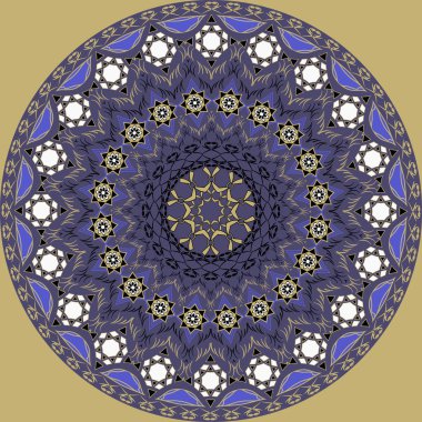 Vektör çizim. Soyut şekiller dairesel desen