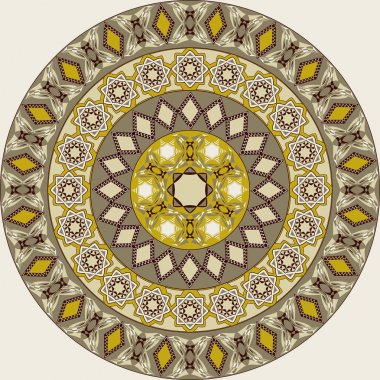 Vektör çizim. Soyut şekiller dairesel desen