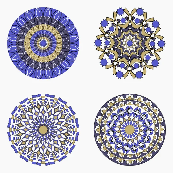 Vektör döngüsel kalıpları soyut şekilleri'nden ayarla.