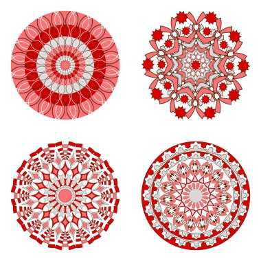 Vektör döngüsel kalıpları soyut şekilleri'nden ayarla.