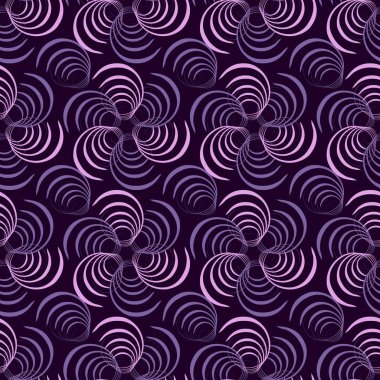 Soyut swirls sorunsuz vektör çizim arka planı