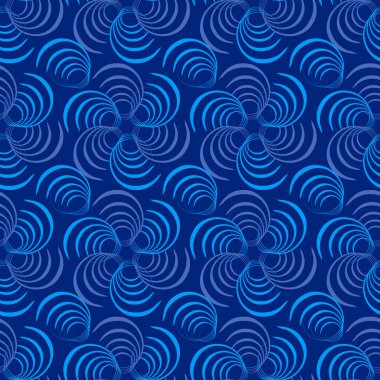 Soyut swirls sorunsuz vektör çizim arka planı