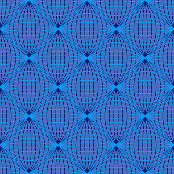 Illustration vectorielle abstraite sans couture fond de lignes croisées ondulées — Image vectorielle