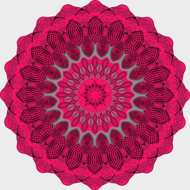 Vektör çizim. Soyut şekiller dairesel desen