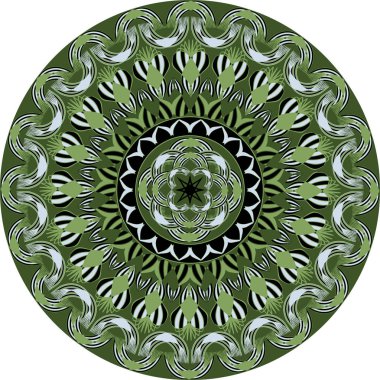 Vektör çizim. Soyut şekiller dairesel desen