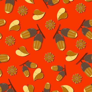 Sorunsuz vektör sonbahar desen