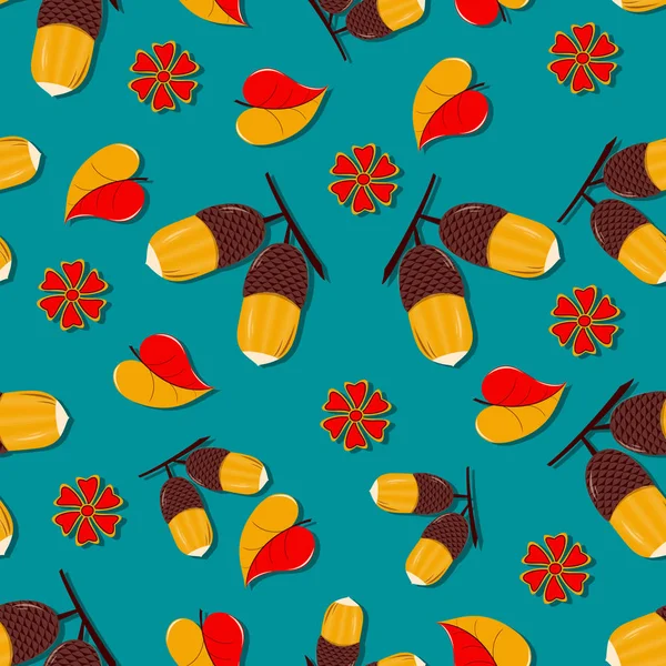 Sorunsuz vektör sonbahar desen