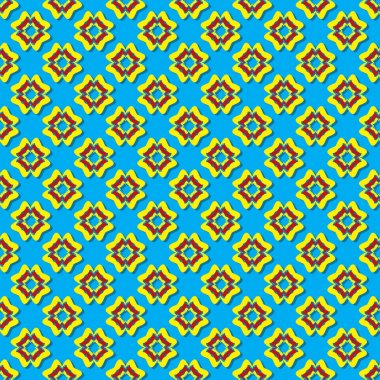 Sorunsuz vektör çizim soyut Dekoratif şekiller. Tasarım öğeleri karalama defteri. Duvar kağıtları, dolgu görüntüler, web sayfası, arka plan, yüzey için kullanılabilir