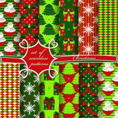 Noel soyut vektör kağıt Noel simgeler ve karalama defteri için tasarım öğeleri kümesi