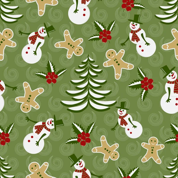 Soyut vektör çizim. Dekoratif Noel ağacı, Noel simgeler