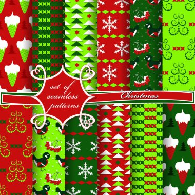 sorunsuz vektör Noel kağıt Noel simgeler ve karalama defteri için tasarım öğeleri kümesi