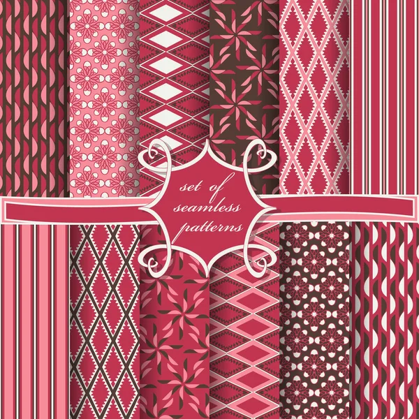 Sorunsuz vektör çizimler kümesi. Soyut ve Dekoratif şekiller