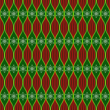 Sorunsuz Noel desen arka plan. Soyut Dekoratif şekiller ve kar taneleri  