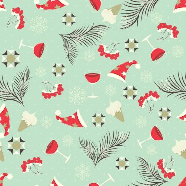 sorunsuz Noel vektör çizim Noel simgeleri ile