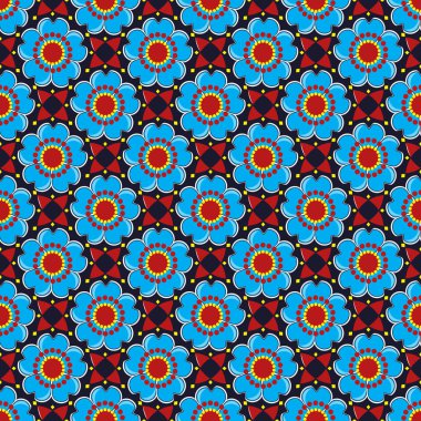 Sorunsuz vektör çiçek arka plan illüstrasyon. Karalama defteri için tasarım öğeleri. Duvar kağıtları, dolgular resimleri, arka plan, yüzey için kullanılabilir