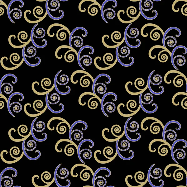 Nahtlose Vektorillustration Hintergrund. abstraktes Muster von Locken. Designelemente für Sammelalbum. kann für Tapeten verwendet werden, füllt Bilder, Hintergrund, Oberfläche — Stockvektor