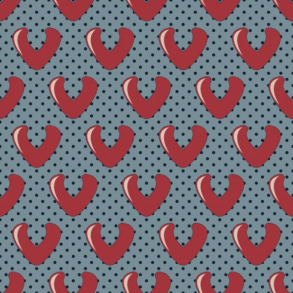 Sevgililer günü arka plan vektör Illustration. Soyut dekoratif Kalpler — Stok Vektör