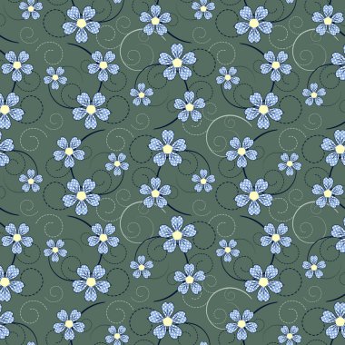 Vektör çiçek resimde arka plan. Soyut desen dekoratif çiçek. Karalama defteri için tasarım öğeleri. Duvar kağıtları, dolgular resimleri, arka plan, yüzey için kullanılabilir