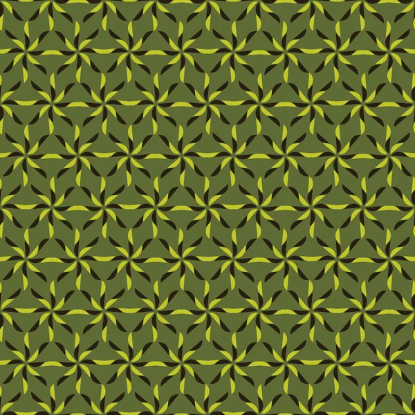 Fondo Floral Vector Sin Costuras Flores Geométricas Decorativas Abstractas Puede — Archivo Imágenes Vectoriales