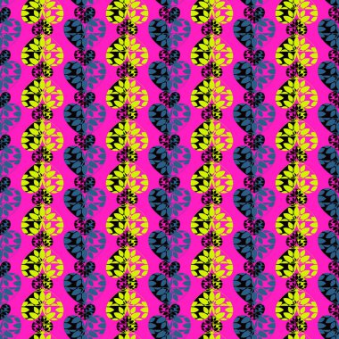 Sevgililer Günü deseni. Soyut şekilli kusursuz vektör arkaplan, kalpler. Duvar kağıtları, resimler, web sayfası, arkaplan, yüzey için kullanılabilir