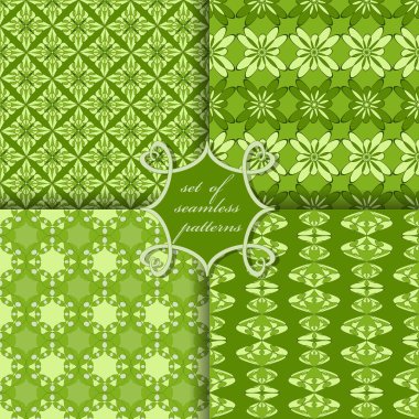 Soyut geometrik şekillere ve dekorasyon için tasarım elemanlarına sahip pürüzsüz vektör kağıdı kümesi