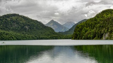 Lake Konigsee Bavyera Alpleri'nde.