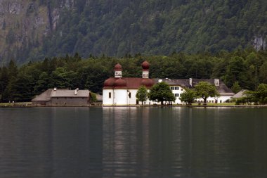 Lake Konigsee Bavyera Alpleri'nde.