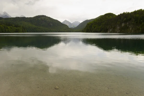 Lago Konigsee en los Alpes bávaros . — Foto de Stock