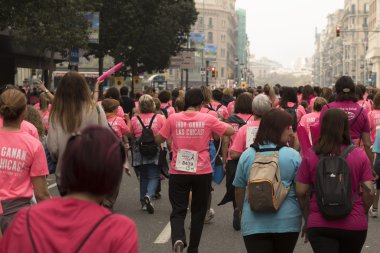 Meme Kanseri Bilinçlendirme Barselona'da çalıştırmak.