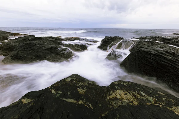 Pohled Pobřeží Skalnaté Oceánu — Stock fotografie