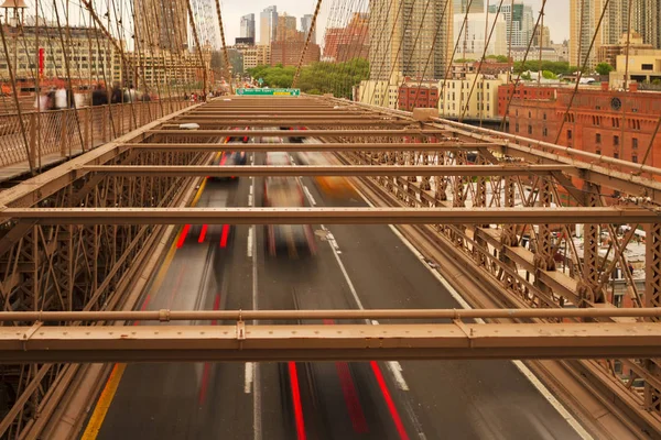 Utsikt över Brooklyn Bridge. — Stockfoto