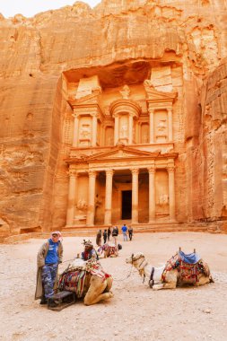Kayıp şehir Petra'dan görünümlerini.