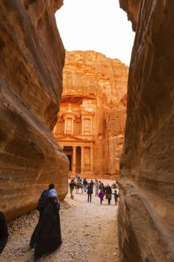 Kayıp şehir Petra'dan görünümlerini.