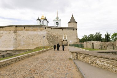 Kremlin Pskov şehir içinde.