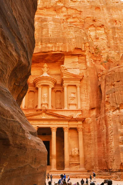 Blick auf die verlorene Stadt Petra. — Stockfoto