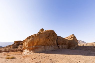 Timna Vadisi İsrail Çölü'nde görünümünü.