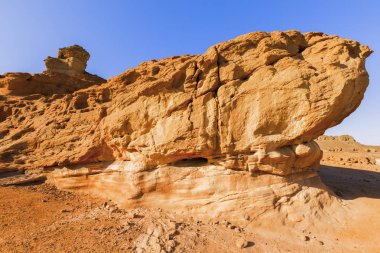 View of Timna Valley in Israeli Desert. clipart