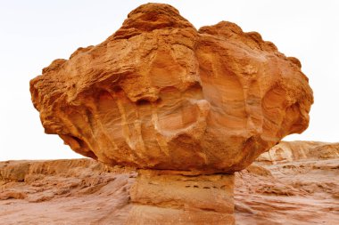 Timna Vadisi İsrail Çölü'nde görünümünü.