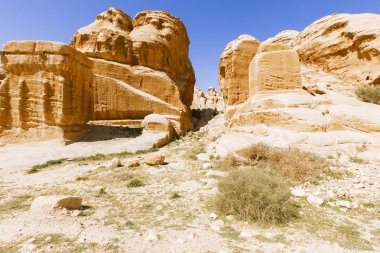 Kayıp şehir Petra'dan görünümlerini.