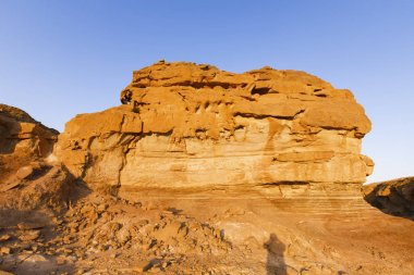 Timna Vadisi İsrail Çölü'nde görünümünü.