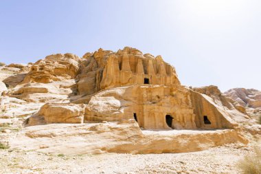 Kayıp şehir Petra'dan görünümlerini.
