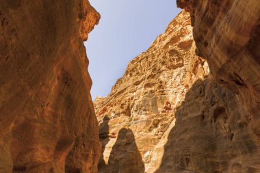Kayıp şehir Petra'dan görünümlerini.
