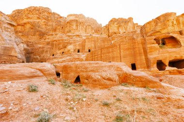 Kayıp şehir Petra'dan görünümlerini.