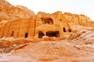 Kayıp şehir Petra'dan görünümlerini.